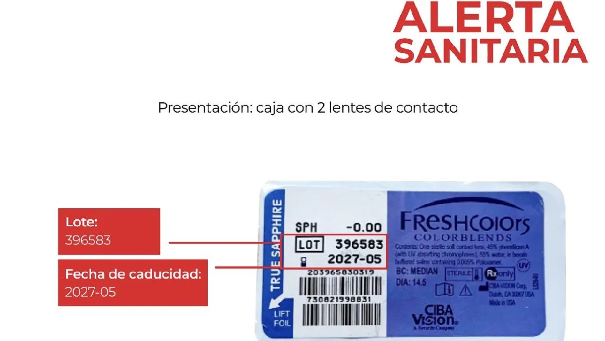 cofepris alerta de lentes de contacto