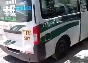 Imprudencia de conductores de transporte terrestre estatal: casi tragedia en Cancún