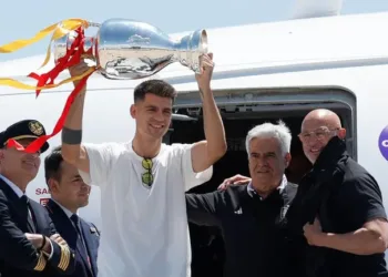La selección española llega a Madrid para celebrar su victoria en la Eurocopa
