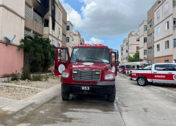 Incendio en departamento de Paraíso Maya