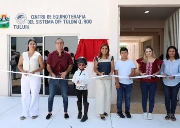 Reinauguran el Centro de Equinoterapia del DIF Tulum