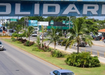 Embellecimiento de la Carretera Federal 307 en Solidaridad