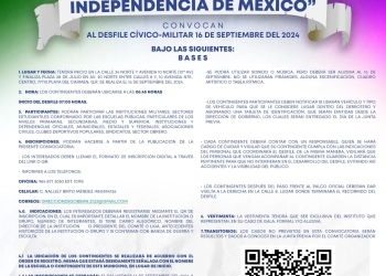 Solidaridad lanza convocatoria para el desfile del 16 de Septiembre