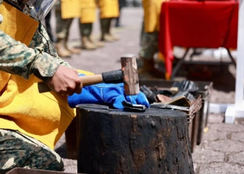 SEDENA destruye armas decomisadas en Isla Mujeres