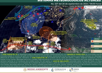 Onda Tropical 24 traerá calor y lluvias a Quintana Roo