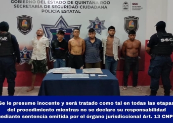 Elementos detienen a 6 hombres por presunto homicidio
