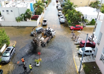 Mara Lezama supervisa desahogo y apoya a pescadores tras “Helene”