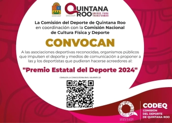 convocatoria para iniciar el proceso de elección del Premio Estatal del Deporte 2024