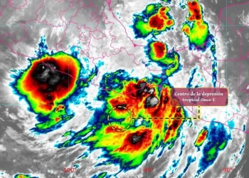 Depresión tropical Once-E suspende clases en Guerrero