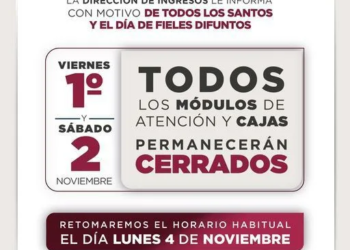 Cierre de cajas en Cancún por día de muertos