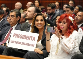 Mara Lezama destaca liderazgo femenino en histórica toma de protesta de Claudia Sheinbaum
