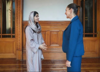 Claudia Sheinbaum recibe a Malala