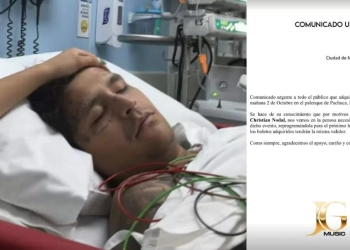 Christian Nodal se encuentra hospitalizado