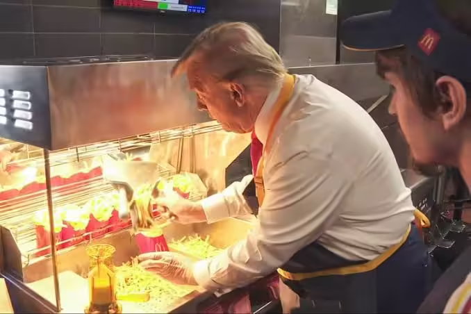 Donald Trump lleva su campaña a McDonald's 1 Donald Trump lleva su campaña a McDonald's
