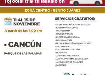 Caravanas médicas móviles de SESA ofrecerán servicios a quintanarroenses