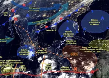 Frente frío No.8 impacta noroeste y norte México
