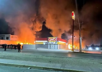 Frontera en llamas horas antes de la toma de Trump