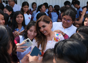 Mara Lezama anuncia construcción de domo en la Secundaria Técnica No. 39 "IKAL"