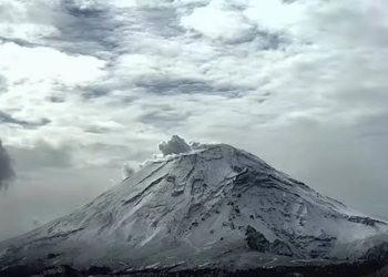Popocatépetl y Nevado de Toluca amanecen cubiertos de nieve