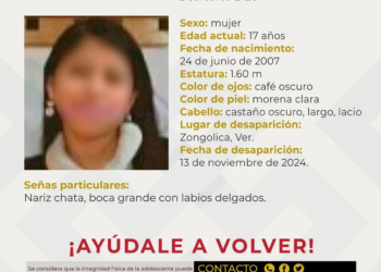 Localización de menor de edad con ficha de búsqueda en OPB