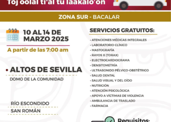 Caravanas de salud llegan a tres municipios de Quintana Roo