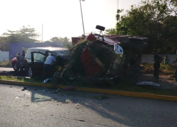 Fatal accidente en la carretera Playa del Carmen - Puerto Morelos
