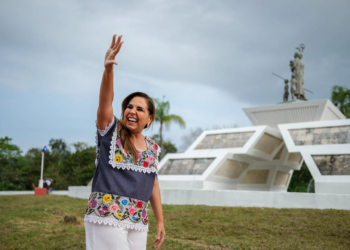 Mara Lezama devuelve brillo a la glorieta del Mestizaje en Chetumal 8 Mara Lezama devuelve brillo a la glorieta del Mestizaje en Chetumal