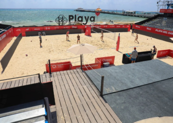 Playa del Carmen refuerza seguridad para el mundial de Voleibol de Playa
