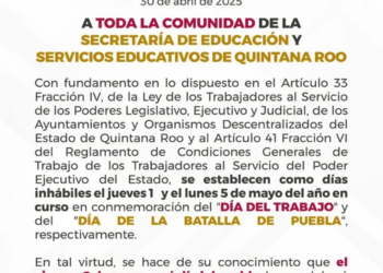 Se cancela el puente : sí habrá clases el viernes 2 de mayo