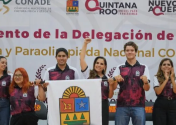 Mara Lezama abandera atletas que participarán  en Olimpiada y Paraolimpiada Nacional CONADE 2025