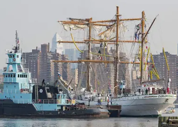 Buque escuela Cuauhtémoc cubierto por seguro de 24 mdd tras choque en Brooklyn