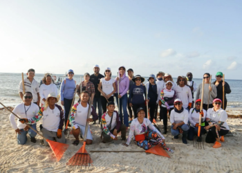 Amexme y DIF se unen a Estefanía Mercado al #RetoSargazo