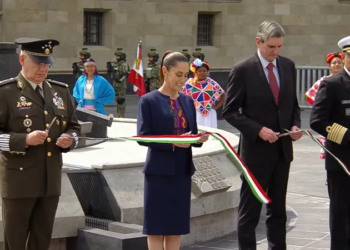Claudia Sheinbaum encabeza ceremonia por los 700 años de la Fundación de México-Tenochtitlan