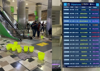 3 días de afectaciones por lluvias en CDMX impactan operaciones del aeropuerto de Cancún