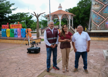 Mara Lezama digitaliza trámites catastrales en José María Morelos y lanza mapeo con dron
