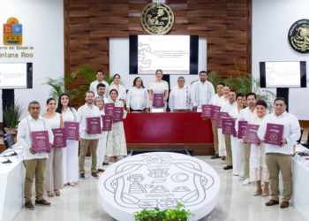 Rendición de cuentas de Estefanía Mercado en Playa del Carmen