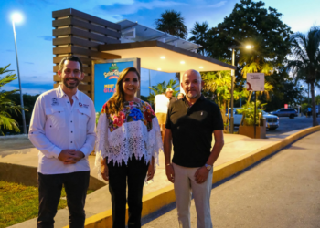 Mara Lezama supervisa modernización de paraderos en la zona hotelera de Cancún