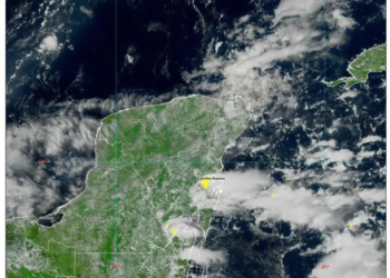 Zona de baja presión con 70 % de potencial ciclónico es vigilada a 6,220 km de Cancún