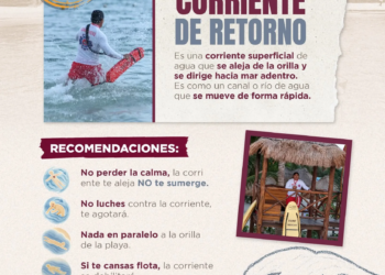 Benito Juárez emite alerta preventiva por condiciones variables en playas durante temporada de lluvias