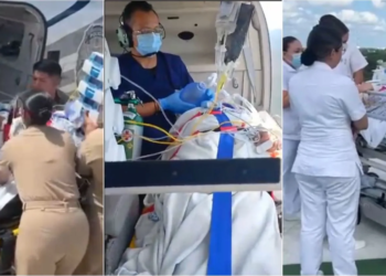 Helicóptero de Playa del Carmen realiza octavo rescate humanitario
