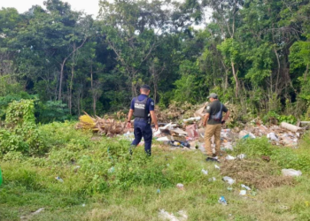 Patrullas Verdes detienen a 161 personas por tirar basura y escombros en Cancún