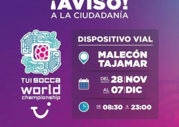 Cancún activa operativo vial especial por la Copa Mundial Socca 2025