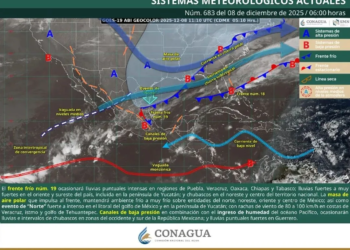 Tormentas eléctricas y fuertes lluvias sacuden Quintana Roo este 8 de diciembre