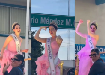 Corren a Fátima Bosch de desfile en Tabasco