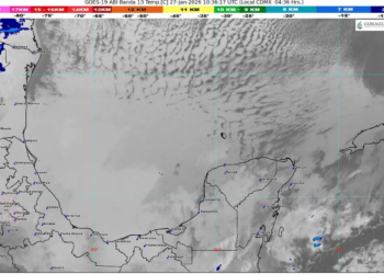 Evento de Norte mantiene vientos fuertes, oleaje elevado y lluvias en Quintana Roo