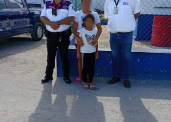 Localizan sola a niña de 8 años en Cancún; intervención inmediata de Geavig evita una tragedia
