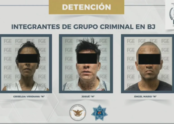 Detienen a tres personas por narcomenudeo y homicidio ocurrido en la Sm 248