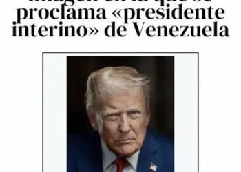 Trump publica foto como “presidente interino de Venezuela”
