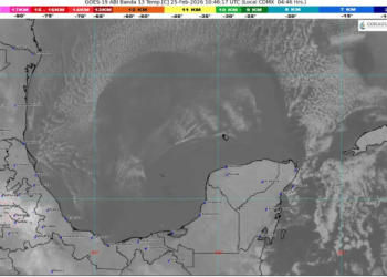 Llega la Surada con fuertes vientos y ambiente cálido a Quintana Roo