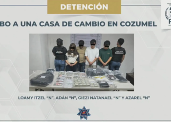 Traición y fuga fallida: familia roba millones en Cozumel y cae cuando intentaba huir desde Cancún